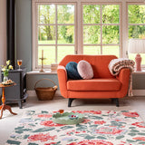 Laura Ashley Wendling Floral Poppy Red 083100 Rug