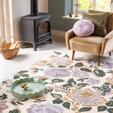 Laura Ashley Wendling Floral Heather Purple 083104 Rug