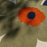 Marimekko Unikko Anniversary Dusty Green Outdoor 433017 Rug