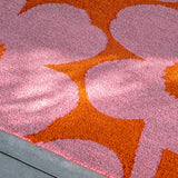 Marimekko Unikko Pink Orange Outdoor 434302 Rug