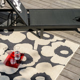 Marimekko Unikko Charcoal White Outdoor 434305 Rug