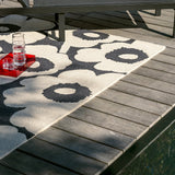 Marimekko Unikko Charcoal White Outdoor 434305 Rug