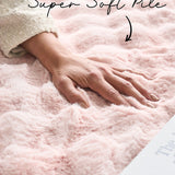 Bubble Blush Round - Machine Washable Rug