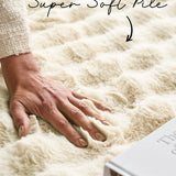 Bubble Natural Round - Machine Washable Rug
