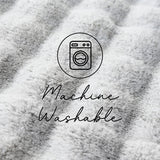 Bubble Silver Round - Machine Washable Rug