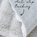 Bubble Silver Round - Machine Washable Rug