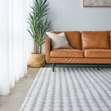 Bubble Silver - Machine Washable Rug