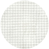 Bubble White Round - Machine Washable Rug