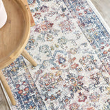 Livvie Navy Cream Hallway Runner Rug