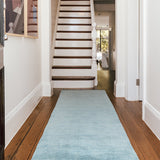 Conscious Loom Kinship Sky Blue Runner Rug