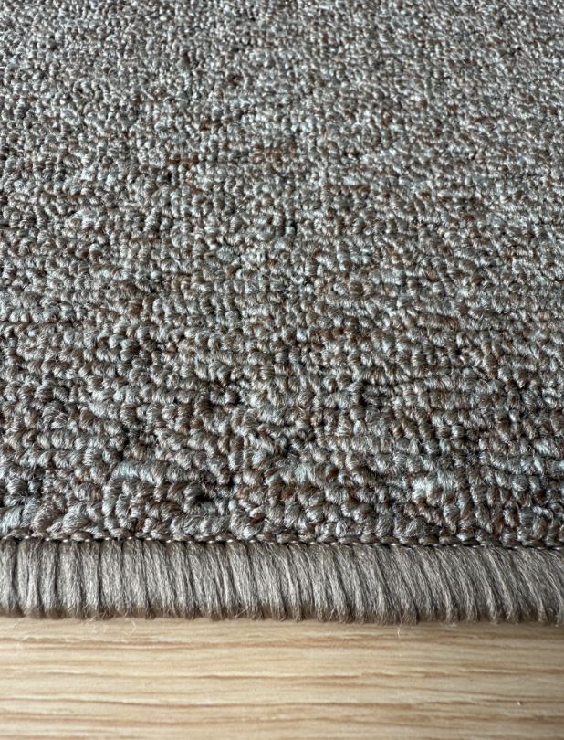Phoenix Taupe Hall Runner 80cm Wide Non Slip Backing