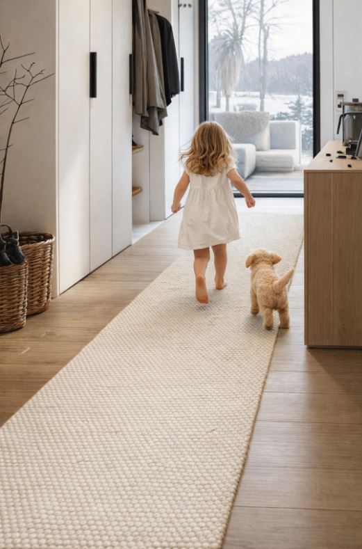 Lani Pearl Hallway Runner 80cm Wide