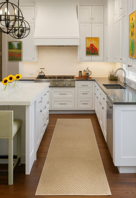 Phoenix Beige Hall Runner 80cm Wide Non Slip Backing