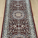 Heirloom Bordeaux Medallion Hallway Runner 80CM Wide