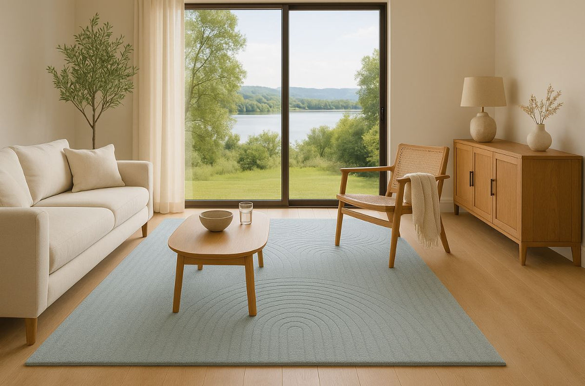 Cancoon Curves Blue Rug