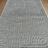 Marli Beige Retro Hallway Runner 80CM Wide