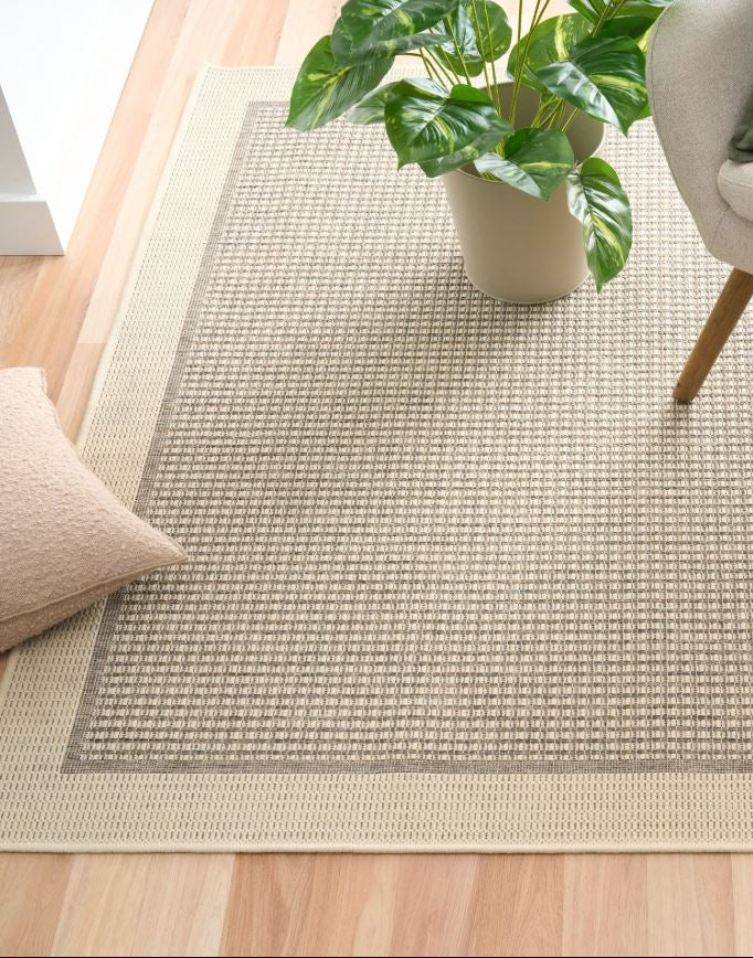 Chino 2822 Taupe Linen Non Slip Rug