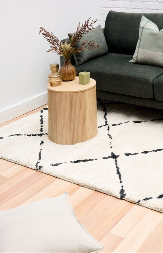 Luana 4 Ivory Charcoal Rug