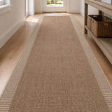 Lara Natural Hallway Runner Non-Slip 80cm Wide