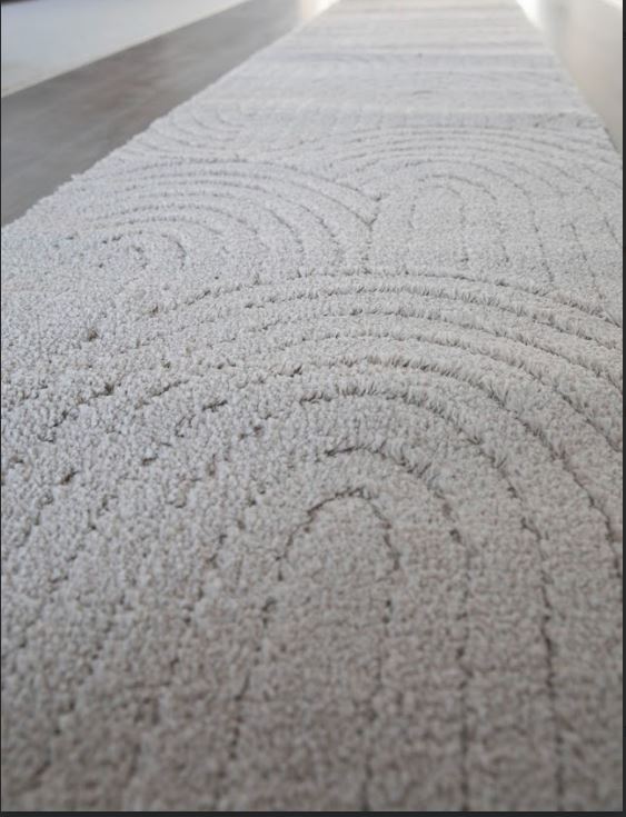 Marli Beige Hallway Runner 80CM Wide- CLEARANCE