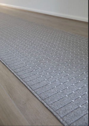 Roma Dots Grey Hallway Runner 80CM Wide