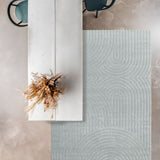 Cancoon Curves Blue Rug