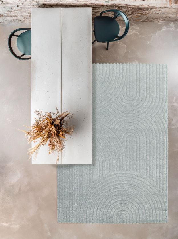 Cancoon Curves Blue Rug