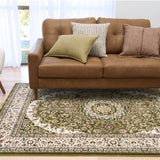 Heirloom Green Medallion Rug