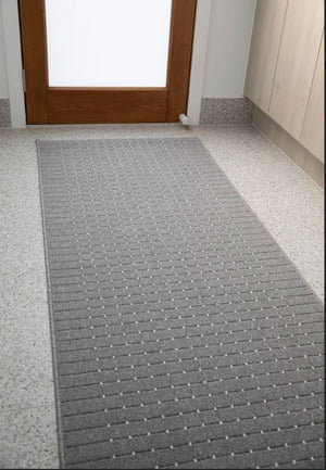 Roma Dots Grey Hallway Runner 80CM Wide