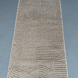 Marli Beige Retro Hallway Runner 80CM Wide