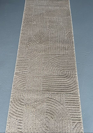 Marli Beige Hallway Runner 80CM Wide
