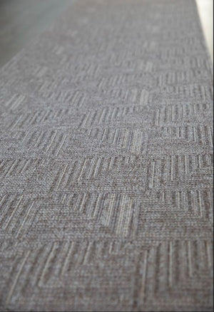 Roma Squares Mocha Hallway Runner 80CM Wide