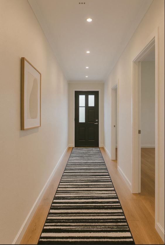 Seville Modern Hallway Runner 80CM Wide