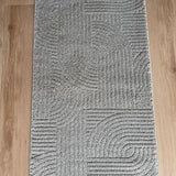 Marli Beige Retro Hallway Runner 80CM Wide