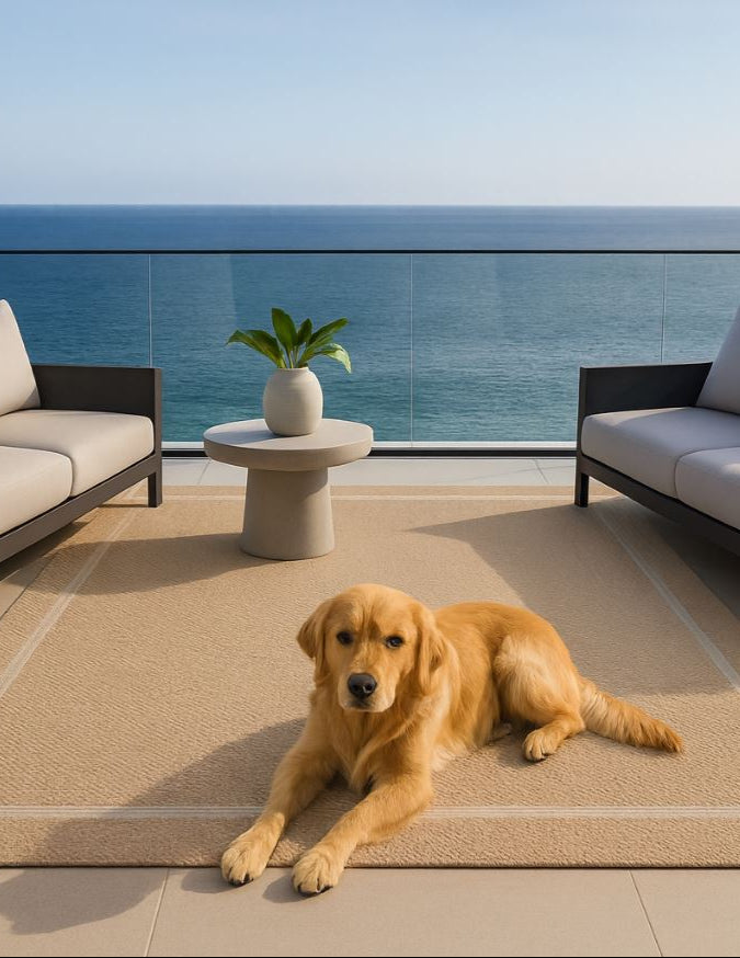 Barton Boarder Tan Rug