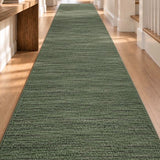 Nori Green Hallway Runner 80CM Wide