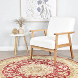Adelaide Round Red Rug