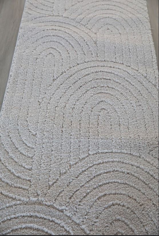 Marli Beige Hallway Runner 80CM Wide- CLEARANCE