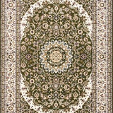 Heirloom Green Medallion Rug