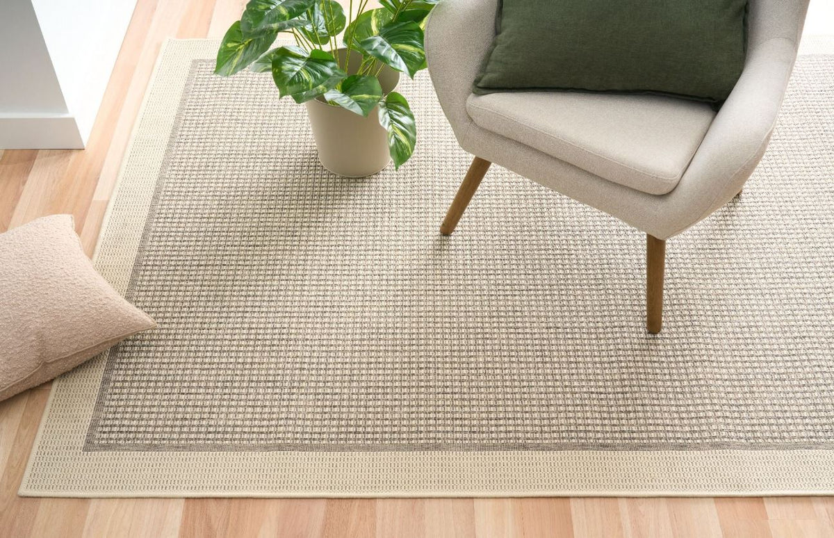 Chino 2822 Taupe Linen Non Slip Rug