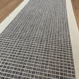 Chino 2530 Silver Ivory Hallway Runner Non-Slip 80CM Wide