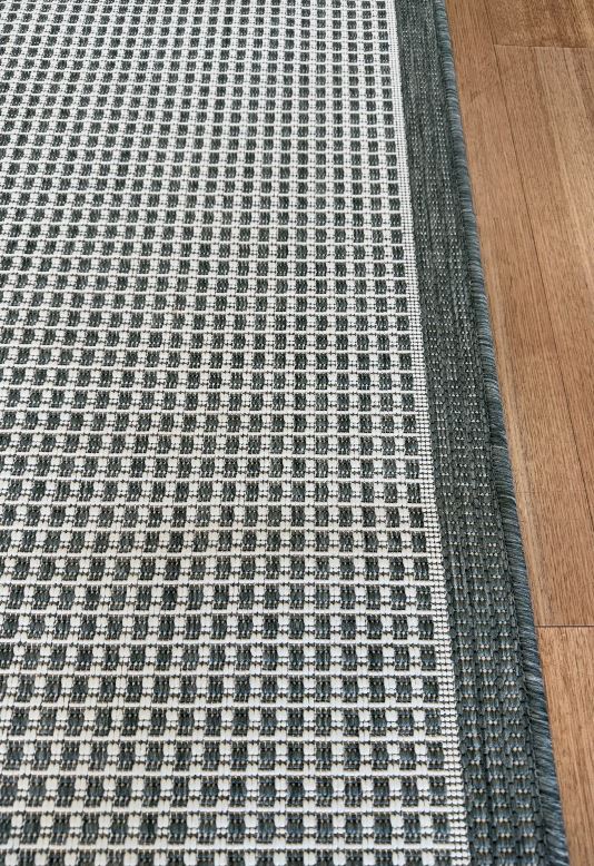 Chino 2822 Green Linen Hallway Runner Non-Slip 67CM Wide