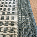 Chino 2822 Green Linen Hallway Runner Non-Slip 80CM