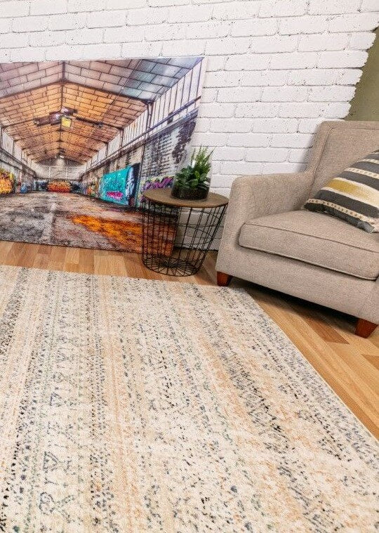 Cozy Ivory Beige Rug 5426