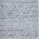 Diamond Grey Felted Wool Rug
