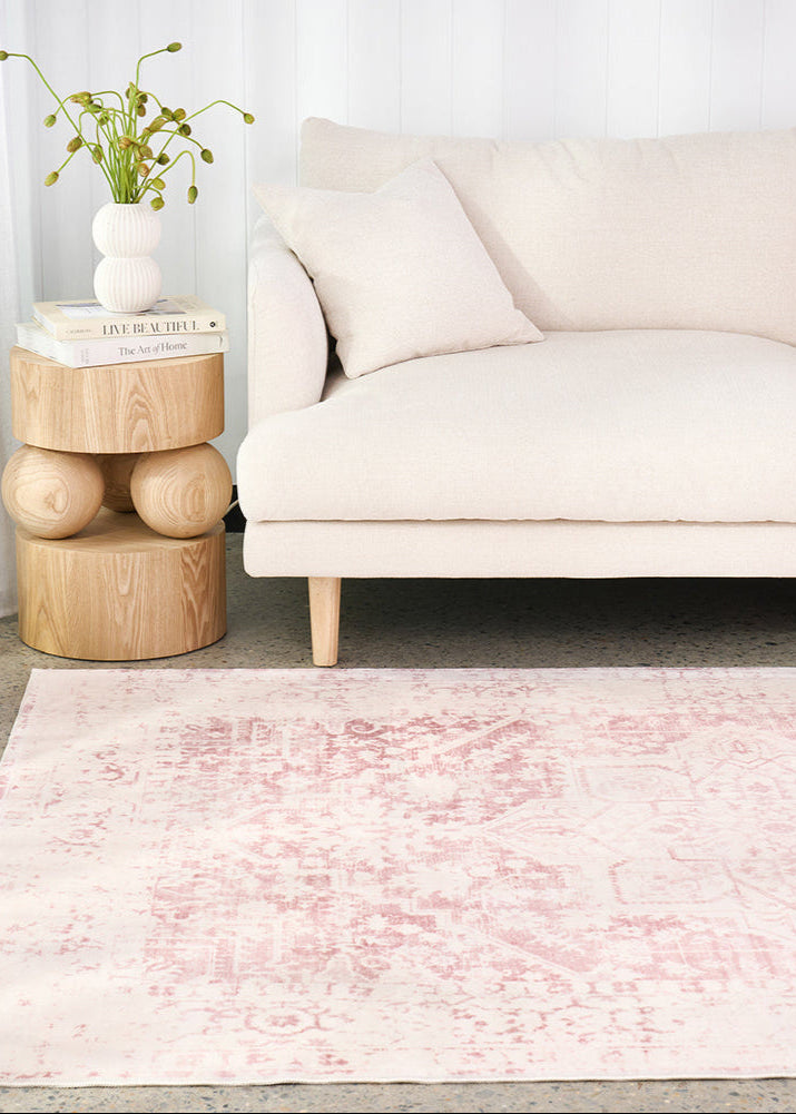 Gemstone Rose Quartz Rug