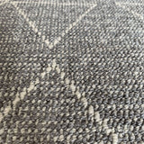 Roma Triangles Grey Hallway Runner 80CM Wide