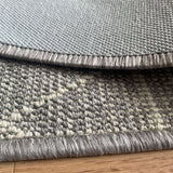 Roma Triangles Grey Hallway Runner 80CM Wide