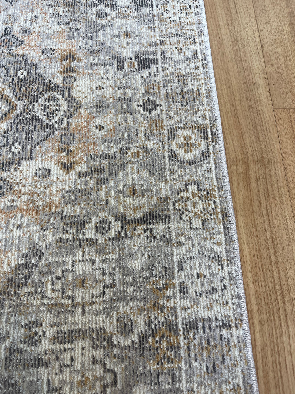 Serena Cream Mustard Hallway Runner 80CM Wide