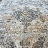 Serena Cream Mustard Hallway Runner 80CM Wide